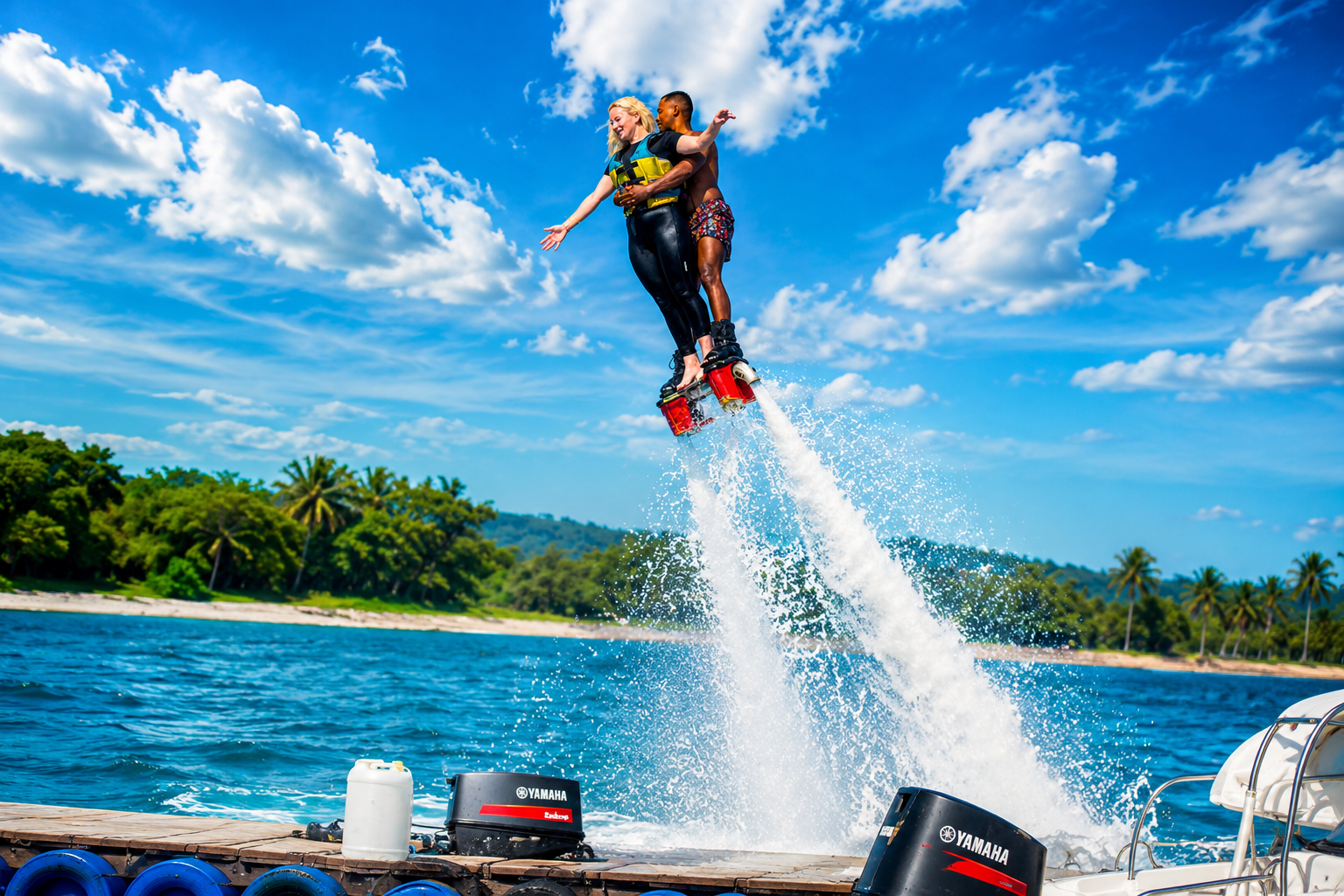 Flyboard adventure in Bali with instructor and equipment