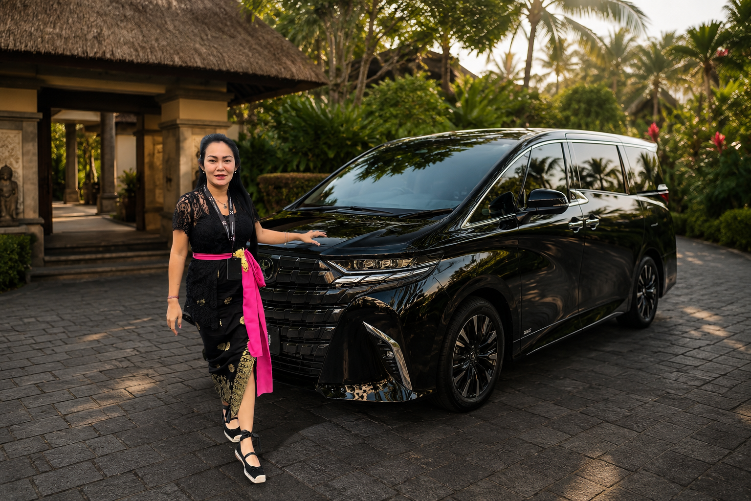Toyota Alphard VIP luxury transport in Bali for private tours and airport transfers